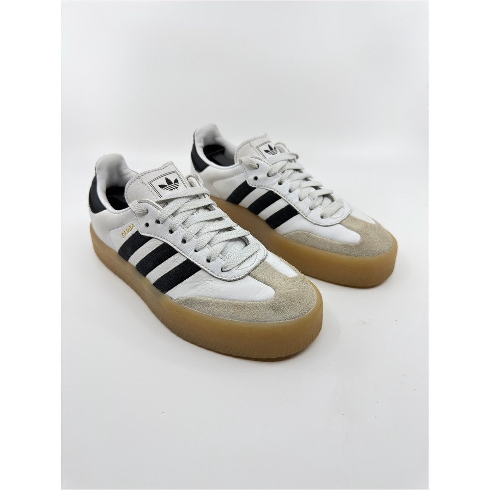Adidas Women 5.5 White Samba Rose Platform Gum Sole Sneakers Sambarose - Picture 1 of 9